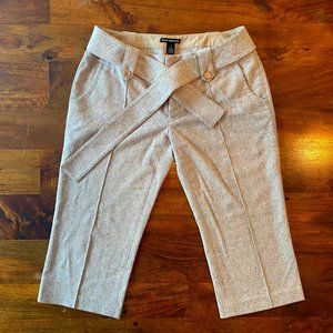 Club Monaco Cropped Crème Wool Pant